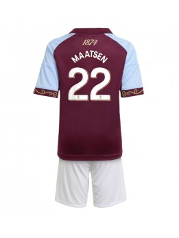 Aston Villa Ian Maatsen #22 Replika Hemmakläder Barn 2025-26 Kortärmad (+ byxor)